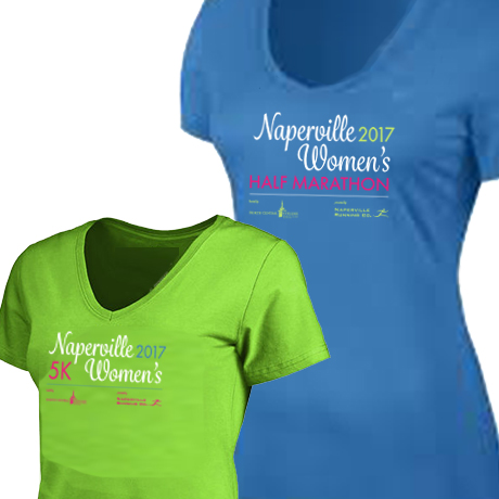 2017 Naperville Women’s Half Marathon & 5K Shirts Revealed