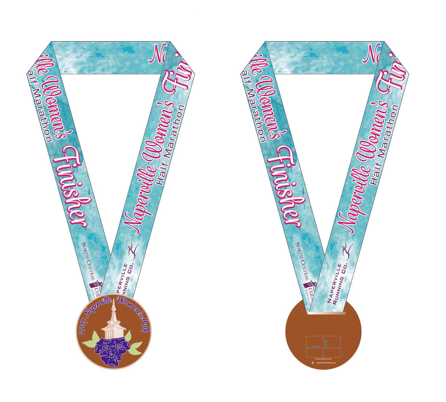 2017 Naperville Women’s Half Marathon & 5K Finisher Medals Revealed