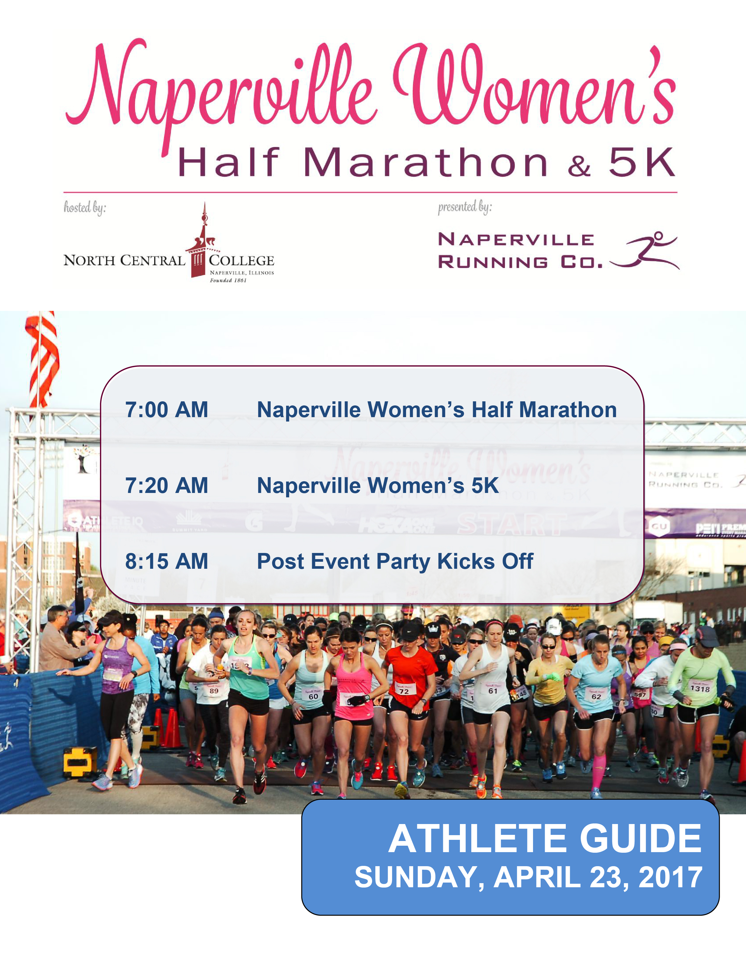 2017 Naperville Women's Half Marathon & 5K Athlete Guide